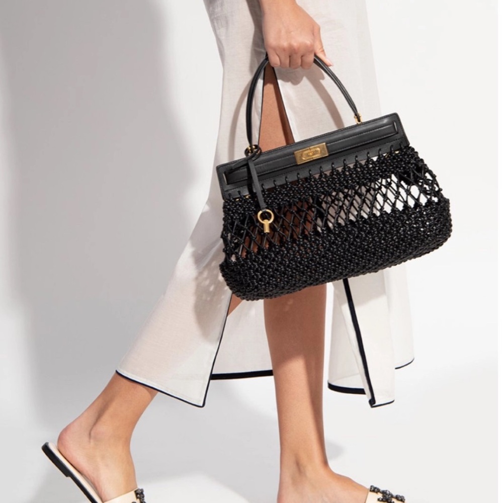 Tory Burch Lee Radziwill Knotted Leather Bag
